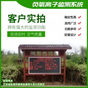 去公園吸氧，看看負(fù)氧離子在線監(jiān)測(cè)儀！